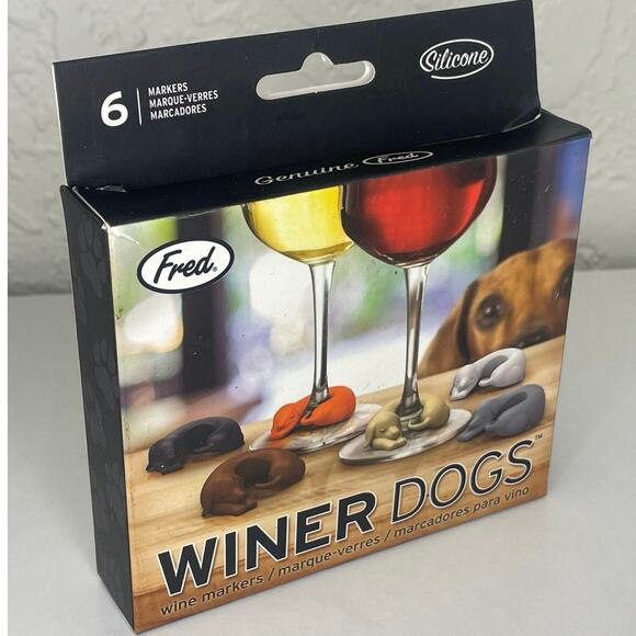 NEW Winer Dogs - Wine Markers Shaped as Weiner Dogs - Picture 3 of 6